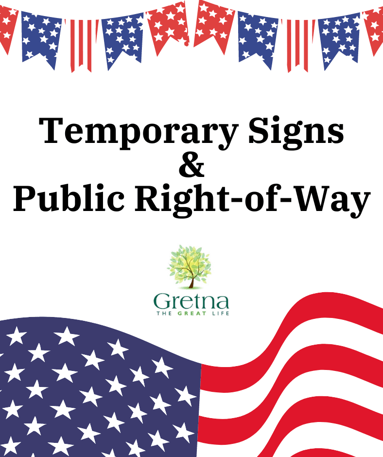 Political Signs and Public Right of Way Website