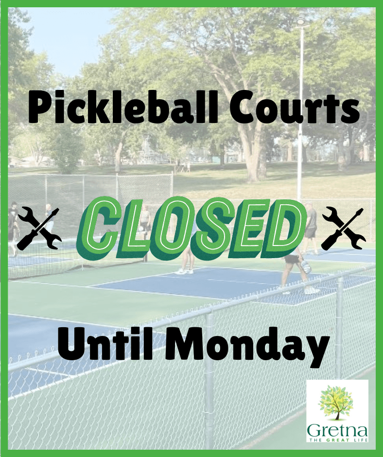 Pickleball Courts Closed website