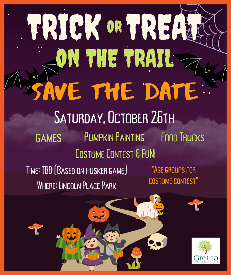 Trick or Treat on the Trail save the Date Wesbite